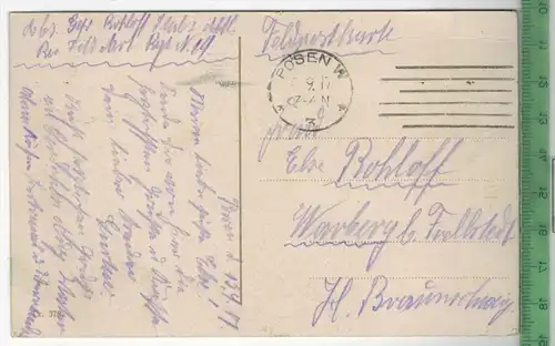 Posen, Kgl. Generalkommando1917, Verlag: ----, FELD Postkarte, sauber gestempelt, ohne Frankatur, Stempel POSEN, 15.9.17