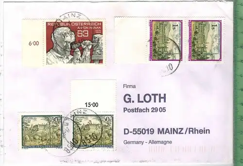 Brief MiF. Stempel, Stainz.  19. 8. 1984