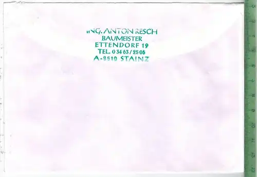 Brief MiF. Stempel, Stainz.  19. 8. 1984