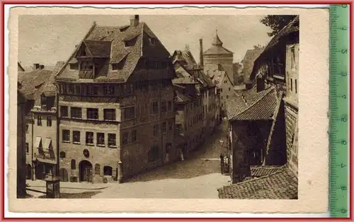 Nürnberg Dürerhaus.-1928-Verlag: Ferd. Schmdt, Nürnberg, POSTKARTEmit Frankatur, Mit Stempel, NÜRNBERG   25.5.28Erhaltun