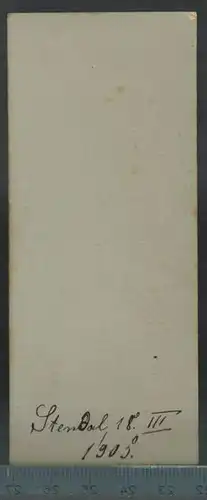 Altes Foto auf Pappe, Carl Morgenstern, Stendal,Breitestr. 87, Maße: 11,8 x 5 cm, Zustand: gut