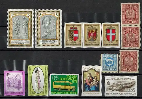 14 x Österreich Briefmarken**,  Zustand. Gut