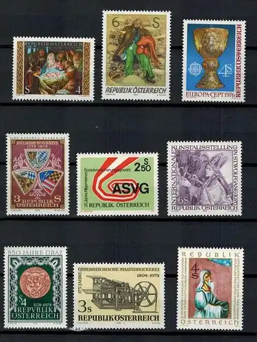 9 x Österreich Briefmarken**,  Zustand. Gut