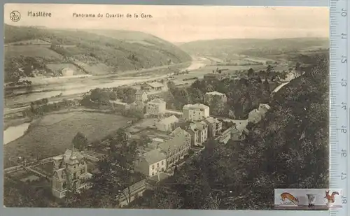 Hastiere Panorama du Quartier de la Gare-1915- Verlag: Nels, Brux., FELD- POSTKARTEohne Frankatur, mit Stempel, DINANT