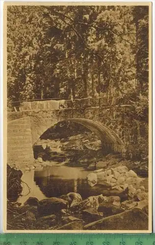 Schierke, Harz; Bodebrücke, 1939, Verlag: Stengel & Co., Dresden,  Postkarte, Erhaltung: I-II, unbenutzt