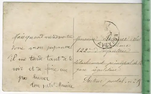 An der Heimatfront, 1915Verlag: FELD- POSTKARTEohne Frankatur  mit Stempel,   5.4.1915MIT BEFÖRDERUNGSSPUREN, Erhaltung: