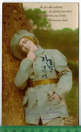 An der Heimatfront, 1916Verlag: FELD- POSTKARTEohne Frankatur  ohne Stempel,   1916MIT BEFÖRDERUNGSSPUREN, Erhaltung: I-