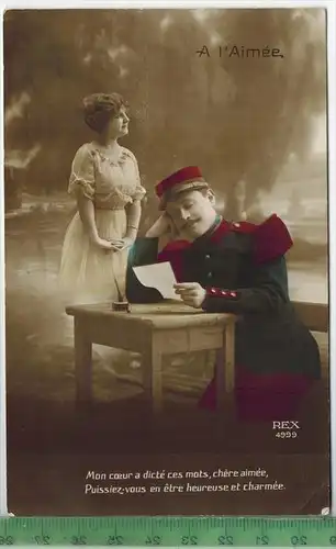 An der Heimatfront, 1917Verlag: FELD- POSTKARTEohne Frankatur  ohne Stempel,   1917MIT BEFÖRDERUNGSSPUREN, Erhaltung: I-