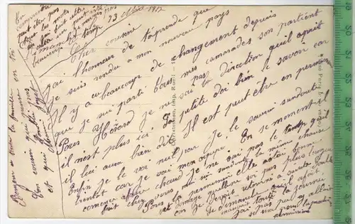 An der Heimatfront, 1917Verlag: A. Christensen, FELD- POSTKARTEohne Frankatur  ohne Stempel,   23.3.1917MIT BEFÖRDERUNGS