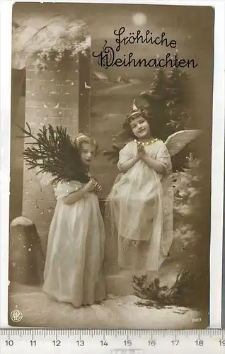 Fröhliche Weihnachten !Verlag: ----,  Foto, - Postkarte mit Frankatur, mit Stempel, Seidenberg 16.12.18,Erhaltung: I-II