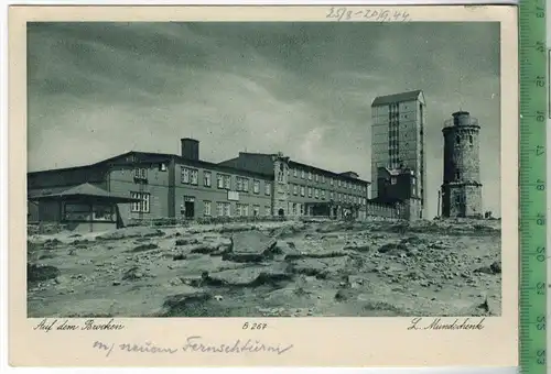 Auf dem Brocken, Verlag: L. Mundschenk, Bevensen, Postkarte, Maße: 14,8 x 10,5 cm, Erhaltung: I-II, unbenutzt