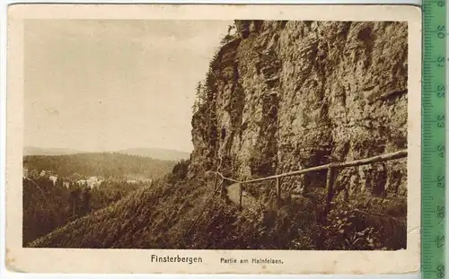 Finsterbergen, Partie am Hainfelsen 1930, Verlag: Georg Krautwurst, Friedrichroda, Postkarte, Erhaltung: I-II, unbenutzt