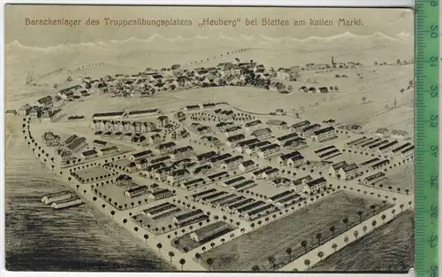 Truppenübungsplatz Heuberg bei Stetten Verlag: Josef Mutscheller, Heuberg,FELD- Postkarte ohne Frankatur,  mit Stempel,