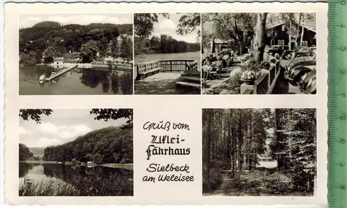 Gruß vom Uklei-Fährhaus Sielbeck am Ukleisee Verlag: Schöning & Co., Lübeck, POSTKARTE Echtes Schöning Foto Erhaltung: I