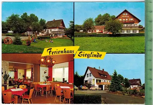Oberleichtersbach/Breitenbach, Ferienhaus Sieglinde um 1970/1980, Verlag: Aero-Bild, Fulda, POSTKARTE, Erhaltung: I-II,