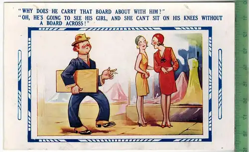 COMIC Series Nr.2998, Verlag: Bamforth & Co., POSTKARTE Erhaltung: I-II, Karte wird in Klarsichthülle verschickt.(H)