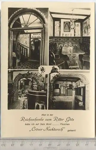 Cröv/Mosel, Reichsschenke zum Ritter Götz  Verlag: Kunstverlag Rolf Hörting, Postkarte,  Erhaltung: I –II Karte wird in