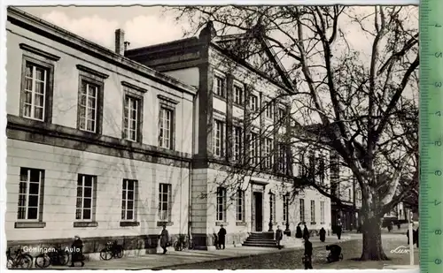 Göttingen, Aula  um 1950/1960,  Verlag: Lux-Ansichtskarten, Hannover  POSTKARTE, Erhaltung: I-II,