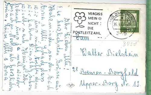 Holzminden/Weser, Blick auf die Jugendherberge  um 1960/1970 Verlag: Lux-Ansichtskarten, Hannover  POSTKARTE,  mit Frank