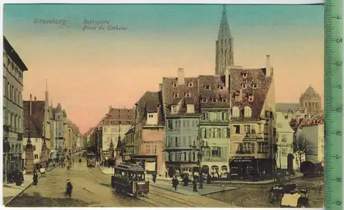 Strassburg, Rabenplatz 1900/1910    Verlag:,  POSTKARTE Erhaltung: I-II,  Karte wird in Klarsichthülle verschickt. (H)
