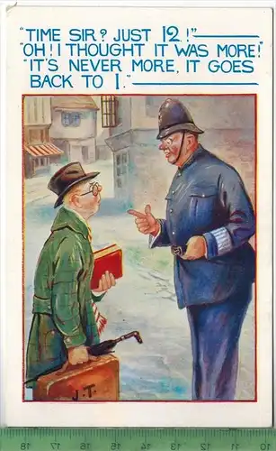 Comic Series Nr. 3010, Verlag: British Manufacture , POSTKARTE, Erhaltung: I-II, Karte wird in Klarsichthülle verschickt