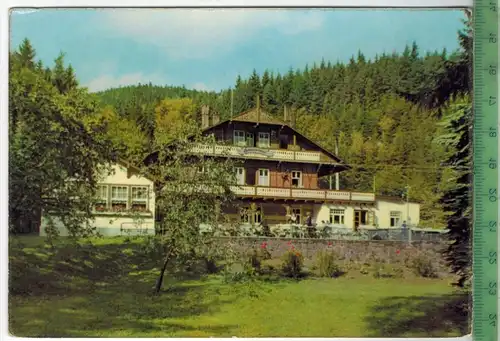 Tabarz, Hotel Schweizerhaus  um 1960/1970 Verlag: Auslese-Bild, Bad Salzungen,  POSTKARTE,  mit Frankatur, mit Stempel,