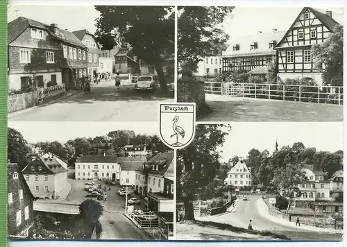 Wurzbach, Vierfelderkarte, um 1960/1970,  Verlag: Bild und Heimat, POSTKARTE,  Erhaltung: I-II