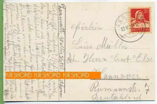 GEMMI – Hotel Wildstrubel,  um 1920/30 Verlag: Edition Photoglob Zürich, Postkarte