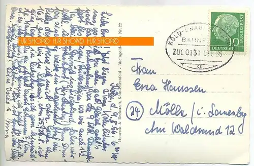 Köln am Rhein, Mehrfeldkarte um 1950/1960 Verlag: Hoursch & Bechstedt, Postkarte