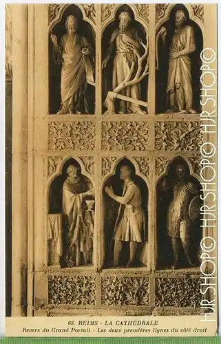 Reims-La Cathèdrale- Revers du Grand Portail  Verlag:  ---, Postkarte, unbenutzte Karte