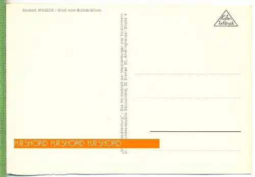 Ahlbeck, Seebad , um 1950/1960,  Verlag: Heimatblatt der Mecklenburger, Postkarte, unbenutzte Karte