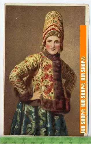 „Junge Frau. “, Ansichtskarte  Russische Karte um 1900 ungebrauchte Karte