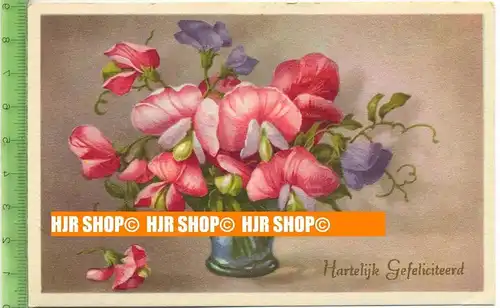 „Blumen“ um 1940/1950, Ansichtskarte  ungebrauchte Karte