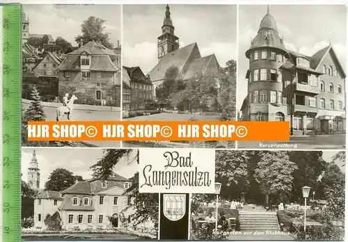 „Bad Langensalza/Thür. Wald, Mehrfeldkarte“  um 1970/1980  , Ansichtskarte mit Frankatur, mit Stempel,