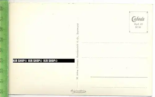 „Bergisches Land, Seilbahn in Burg a.d. Wupper“ um 1950/1960 ungebrauchte Karte