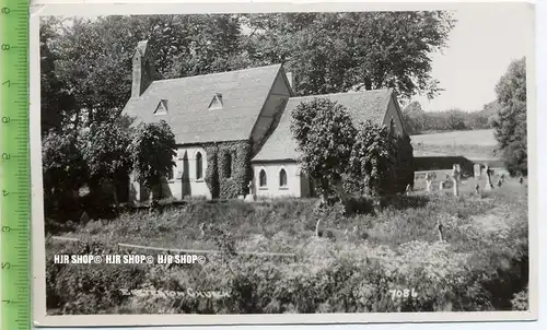 „Kirche“  um 1950/1960  , Ansichtskarte mit Frankatur, mit Stempel,