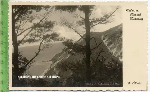 „Hiddensee, Blick auf Fliederberg“  um 1950/1960  , Ansichtskarte ohne Frankatur, mit Stempel,