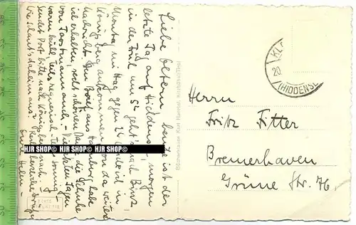 „Hiddensee, Blick auf Fliederberg“  um 1950/1960  , Ansichtskarte ohne Frankatur, mit Stempel,