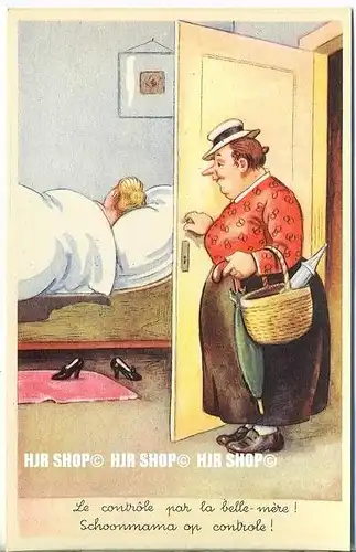 „Spaßkarte“   um 1950/1960,  Ansichtskarte, ungebrauchte Karte