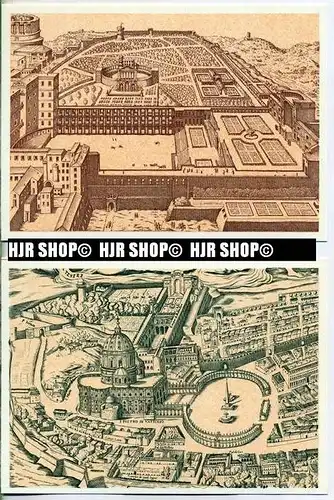 „VEDUTE DEL VATICANO, 4 x Stadtansichten“  um 1980/1990 Ansichtskarten,