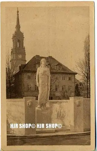 um 1940/1950  Antsichtskarte,  „Schillerdenkmal“  mit Frankatur, Stempel