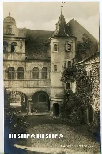 um 1920/1930 Ansichtskarte,  „Konstanz Rathaus“  ungebrauchte Karte