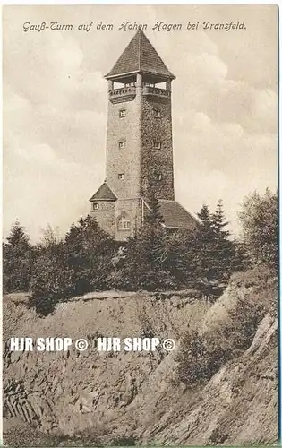 um 1920/1930 Ansichtskarte,  „Gauß-Turm“ , ungebrauchte Karte