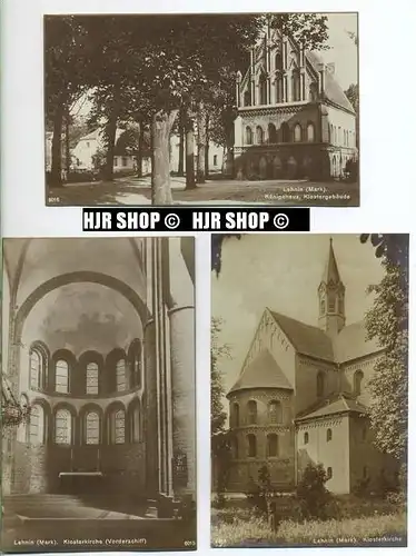 um 1920/1930 Ansichtskarten  „Klosterkirche, Königshaus,“ 3 x  ungebrauchte Karten