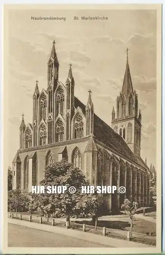 um 1920/1930 Ansichtskarte  „ST. Marienkirche,“  ungebrauchte Karte