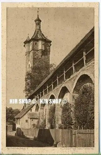 um 1920/1930 Ansichtskarte  „Klingentor, Seitwärts“ , ungebrauchte Karte