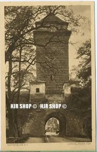 um 1920/1930 Ansichtskarte  „Würzburger Tor“ , ungebrauchte Karte