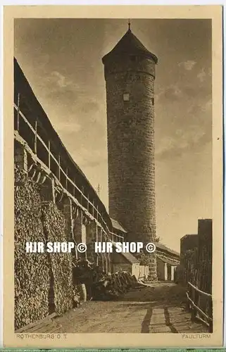um 1920/1930 Ansichtskarte  „Faulturm“ , ungebrauchte Karte