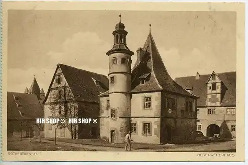 um 1920/1930 Ansichtskarte  „Hegenreiterhaus“ , ungebrauchte Karte
