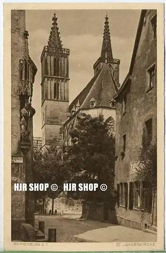 um 1920/1930 Ansichtskarte  „ST. Jakobskirche“ , ungebrauchte Karte